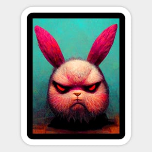 Angry bunny Sticker